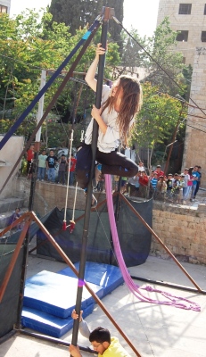 An Open Day Organized by the Palestinian Circus School in Birzeit 