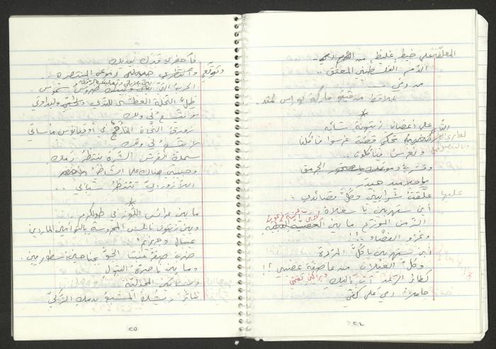 A Poems Notebook of Hussein Mhanna, Buqei'a- Upper Galilee