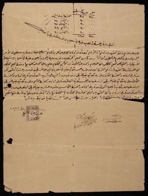An Agreement of Debt Payment between Abdullah Afaneh and Mamdouh al-Nabelsi, 28 February 1935