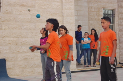 A Glance of an Open Day Held by the Palestinian Circus School in Hebron