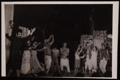 A Scene from the "Antoura and Lattouf" Play, 1975