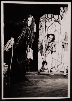 A Scene from the "Antoura and Lattouf" Play, 1975