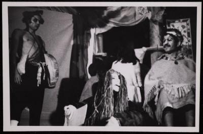 A Scene from the "Antoura and Lattouf" Play, 1975