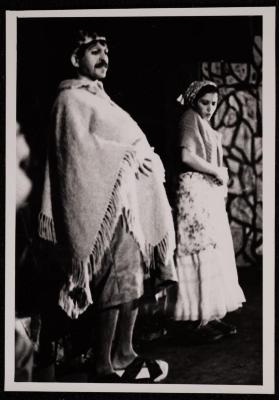 A Scene from the "Antoura and Lattouf" Play, 1975