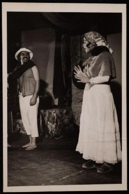 A Scene from the "Antoura and Lattouf" Play, 1975