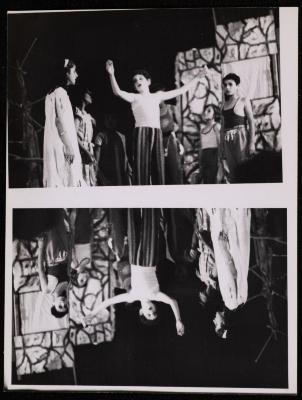 A Scene from the "Antoura and Lattouf" Play, 1975