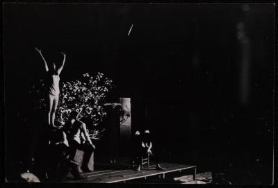 A Scene from the Show "Shajarat al-Jawz Wa Yunis al-Araj", 1973