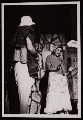 A Scene from the "Antoura and Lattouf" Play, 1975