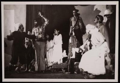 A Scene from the "Antoura and Lattouf" Play, 1975