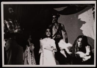 A Scene from the "Antoura and Lattouf" Play, 1975