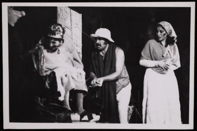 A Scene from the "Antoura and Lattouf" Play, 1975