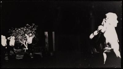 A Scene from the Show "Shajarat al-Jawz Wa Yunis al-Araj", 1973