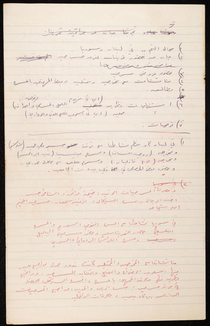 Notes on Theatrical Art in Lebanon and Syria, the 1970s