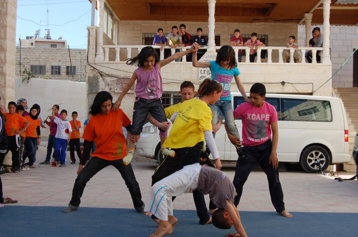 A Glance of an Open Day Held by the Palestinian Circus School in Hebron