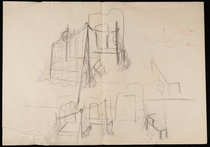 Preliminary Design of the Stage for a Play by the Balalin Troupe, the 1970s