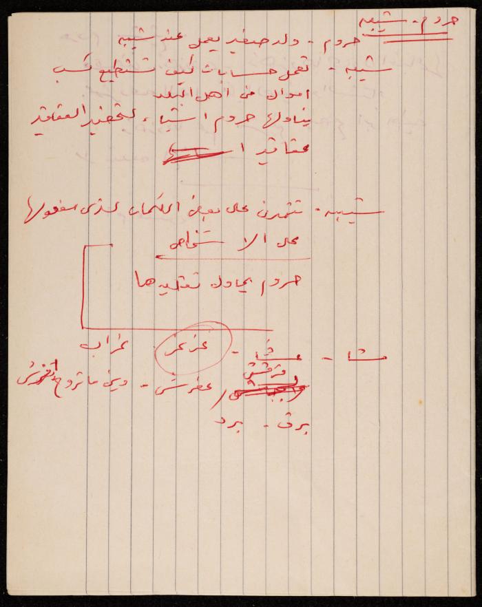 ورقة ملاحظات حول مسرحية 