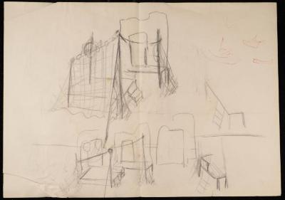 Preliminary Design of the Stage for a Play by the Balalin Troupe, the 1970s
