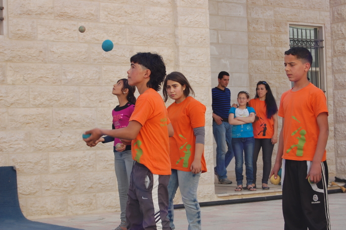 A Glance of an Open Day Held by the Palestinian Circus School in Hebron