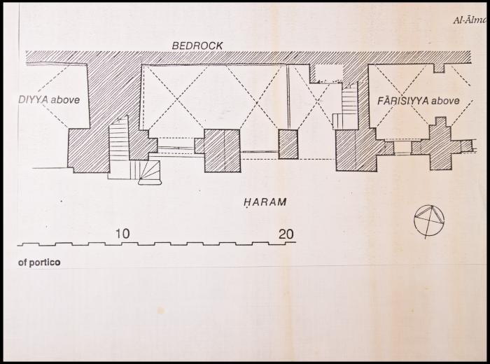 The Plan of a Building Neighbouring al-Aqsa Mosque, Jerusalem, the 1990s