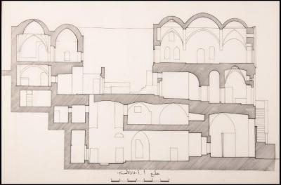 "A-A Section" of al-Amam Family Home Plan, Jerusalem, the 1990s