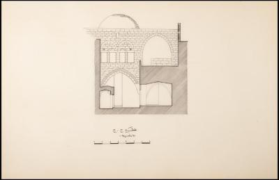 "C-C Section" of Nusseibeh Family Home Plan, Jerusalem, the 1990s