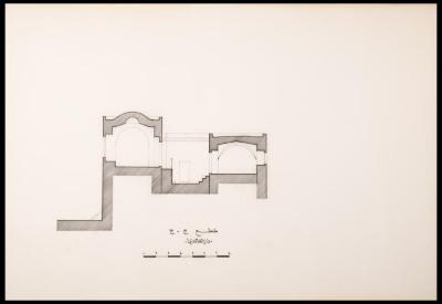 "C-C Section" of al-Khaldi Family Home Plan, Jerusalem, the 1990s
