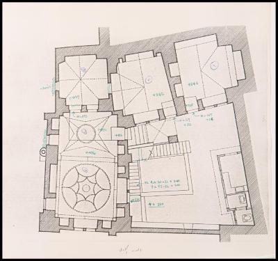 The First-Floor Area Plan of the Tahboub House, Jerusalem, the 1990s
