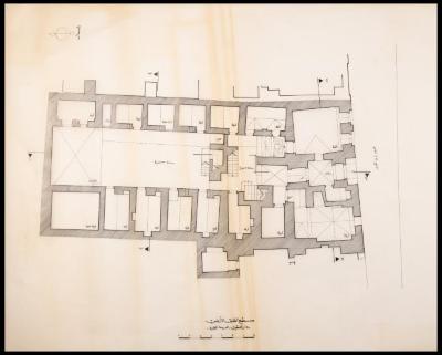 A Ground-Floor Area Plan of al-Khatib Family Home- al-Jawhareyyah School, Jerusalem, the 1990s