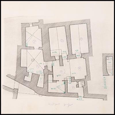 A Plan of a Building Near al-Aqsa Mosque, Jerusalem, the 1990s