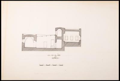 "B-B Section" of al-Khaldi Family Home Plan, Jerusalem, the 1990s