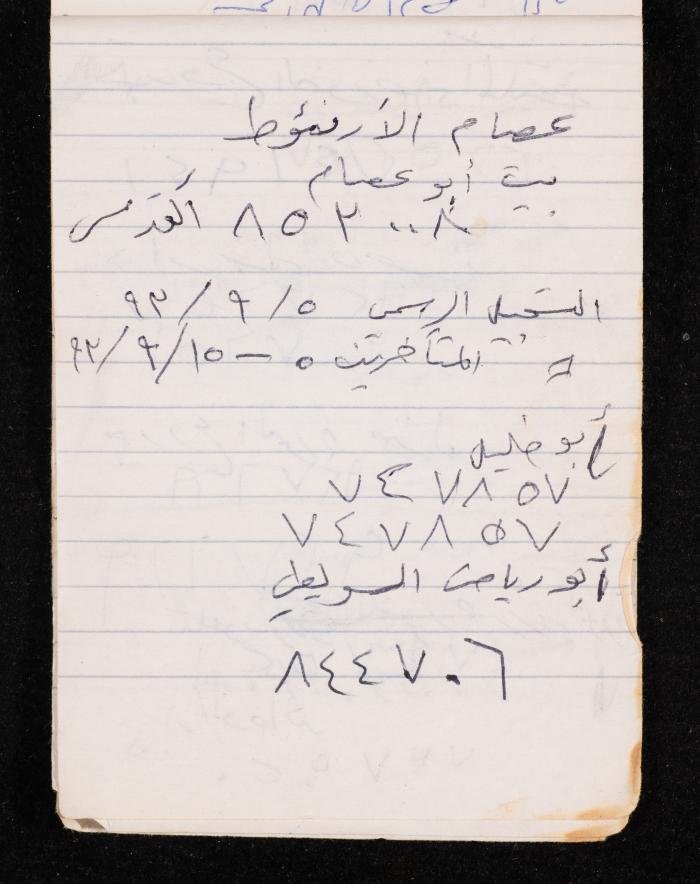The Diary of Fadeyyeh Darabe, Dura- Hebron, 1993