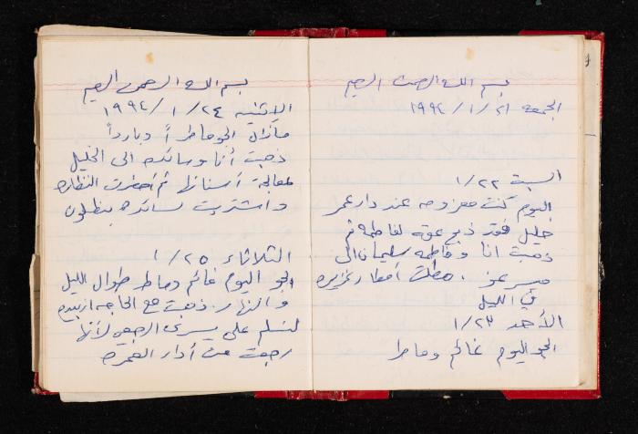 The Diary of Fadeyyeh Darabe, Dura- Hebron, 1993