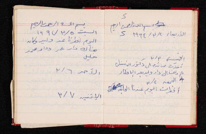 The Diary of Fadeyyeh Darabe, Dura- Hebron, 1993