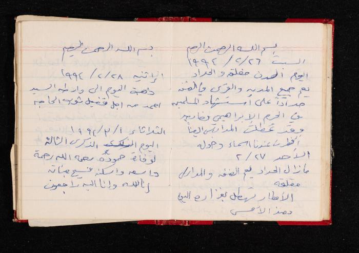 The Diary of Fadeyyeh Darabe, Dura- Hebron, 1993