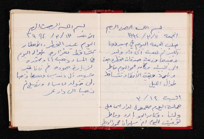 The Diary of Fadeyyeh Darabe, Dura- Hebron, 1993