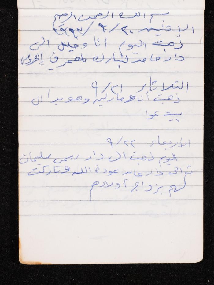 The Diary of Fadeyyeh Darabe, Dura- Hebron, 1993