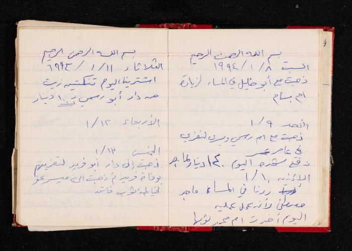 The Diary of Fadeyyeh Darabe, Dura- Hebron, 1993