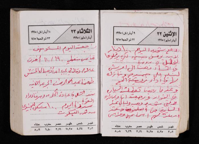 The Diary of Fadeyyeh Darabe, Dura- Hebron, 1995