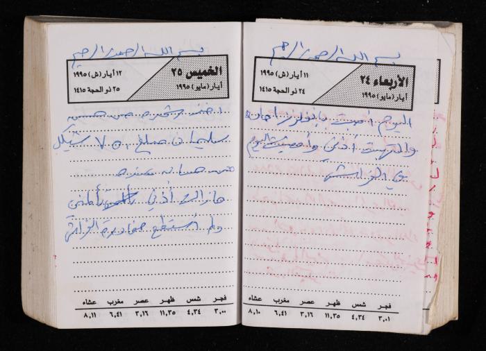 The Diary of Fadeyyeh Darabe, Dura- Hebron, 1995