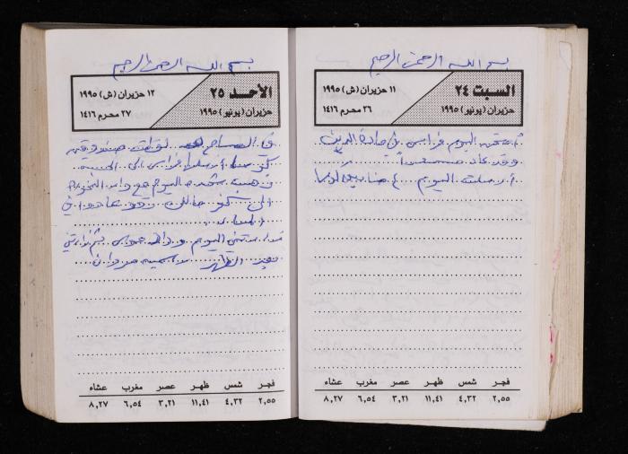 The Diary of Fadeyyeh Darabe, Dura- Hebron, 1995