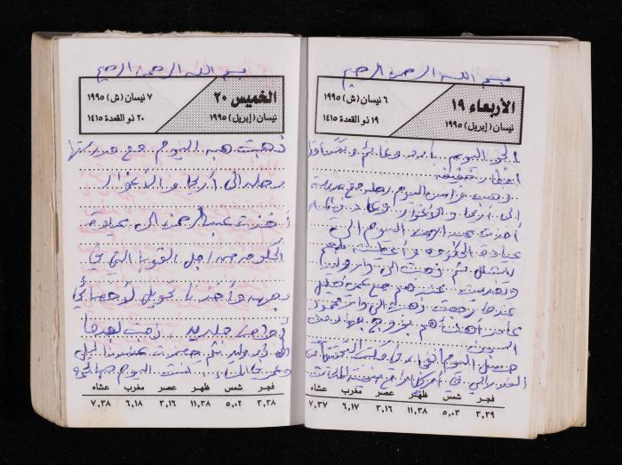 The Diary of Fadeyyeh Darabe, Dura- Hebron, 1995