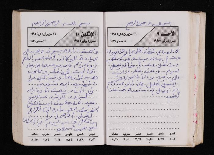The Diary of Fadeyyeh Darabe, Dura- Hebron, 1995