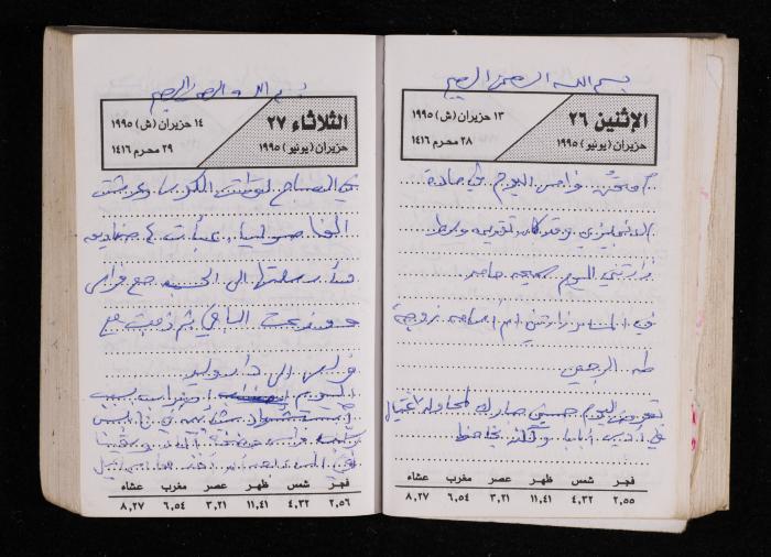 The Diary of Fadeyyeh Darabe, Dura- Hebron, 1995