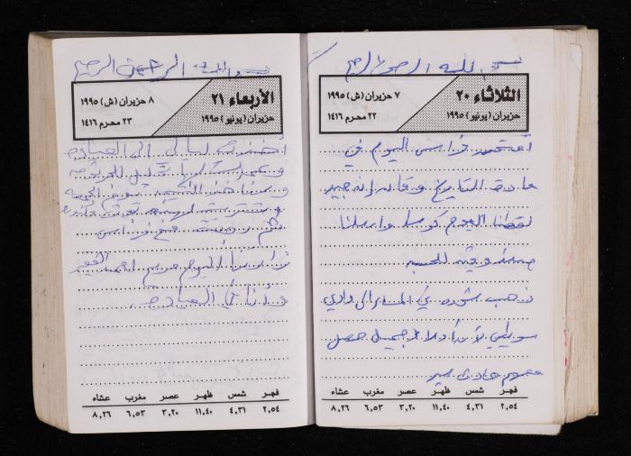 The Diary of Fadeyyeh Darabe, Dura- Hebron, 1995