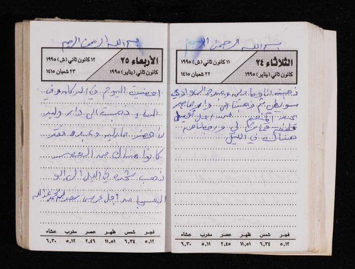 The Diary of Fadeyyeh Darabe, Dura- Hebron, 1995