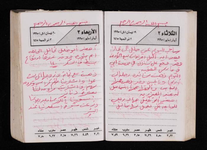 The Diary of Fadeyyeh Darabe, Dura- Hebron, 1995