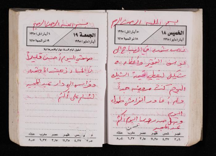 The Diary of Fadeyyeh Darabe, Dura- Hebron, 1995