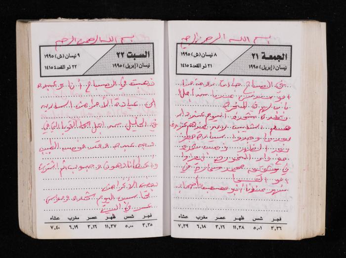 The Diary of Fadeyyeh Darabe, Dura- Hebron, 1995