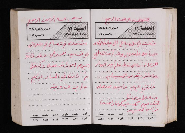 The Diary of Fadeyyeh Darabe, Dura- Hebron, 1995