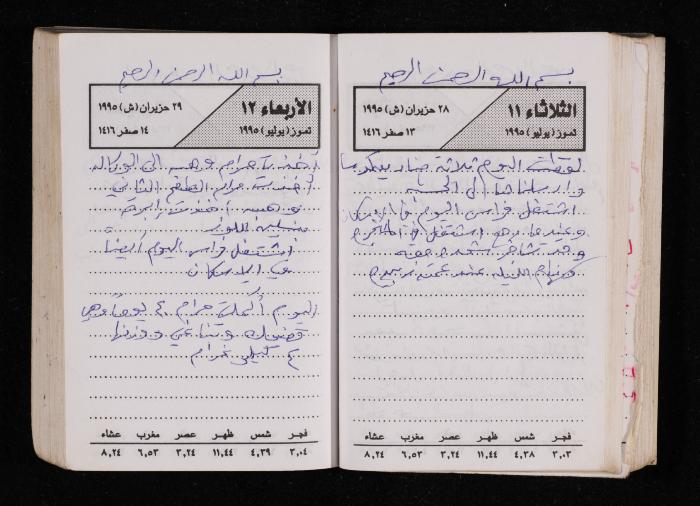 The Diary of Fadeyyeh Darabe, Dura- Hebron, 1995